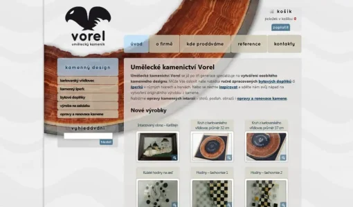 Umělecké kamenictví Vorel – šperky, kamenný design
