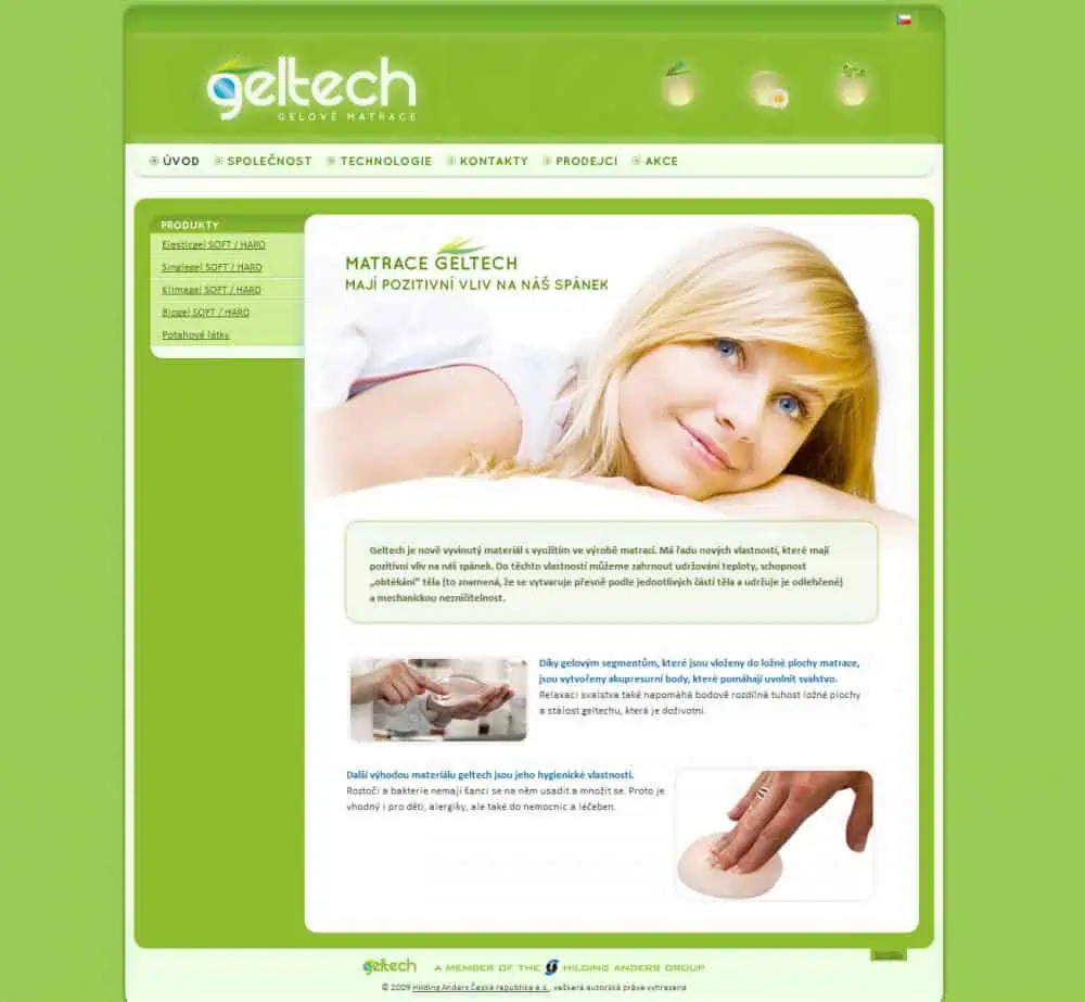 2009 Gelove matrace Geltech1