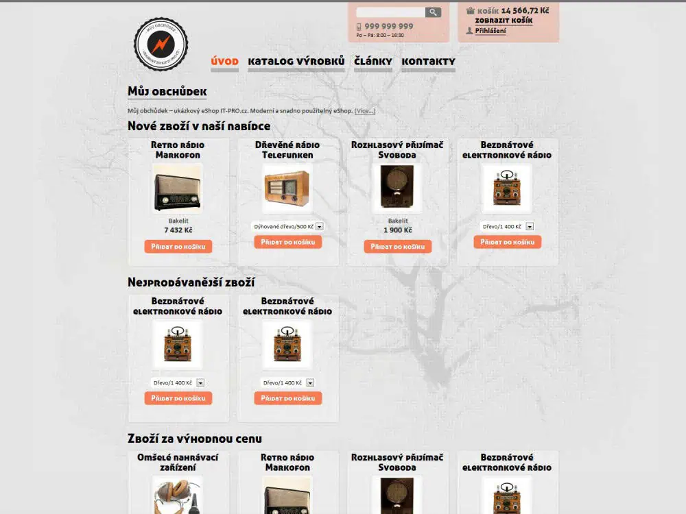 2012 - eShop Můj obchůdek