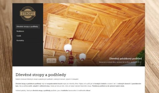 Dřevěné stropy a podhledy