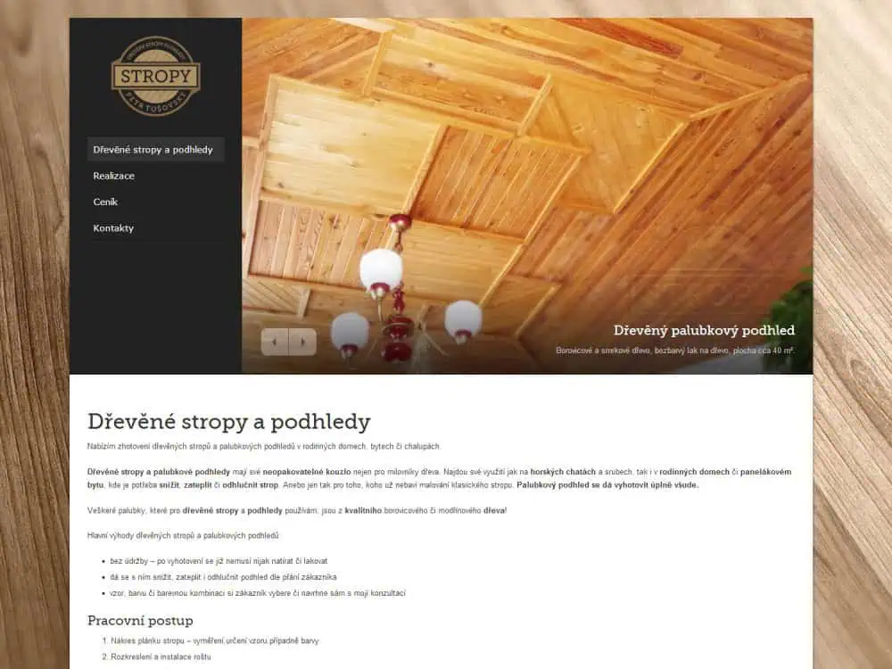 2013 - Dřevěné stropy a podhledy