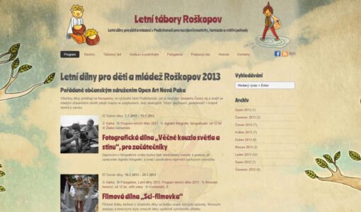 Letní dílny pro děti a mládež Roškopov 2013