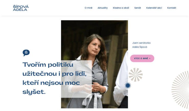 Adéla Šípová – senátorka v obvodě č. 30 – Kladno