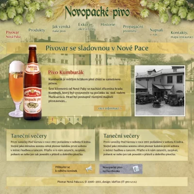 Novopacké pivo - pivovar se sladovnou Nová Paka