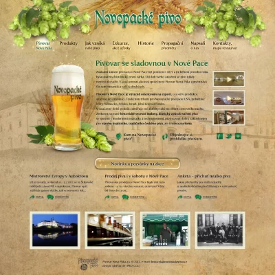 Novopacké pivo - pivovar se sladovnou Nová Paka