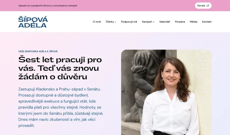 Moderní, rychlý a zelený: Představujeme nový web Adély S. Šípové