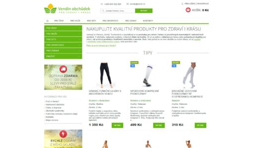 Vendin obchůdek – nakupujte kvalitní produkty pro zdraví i krásu