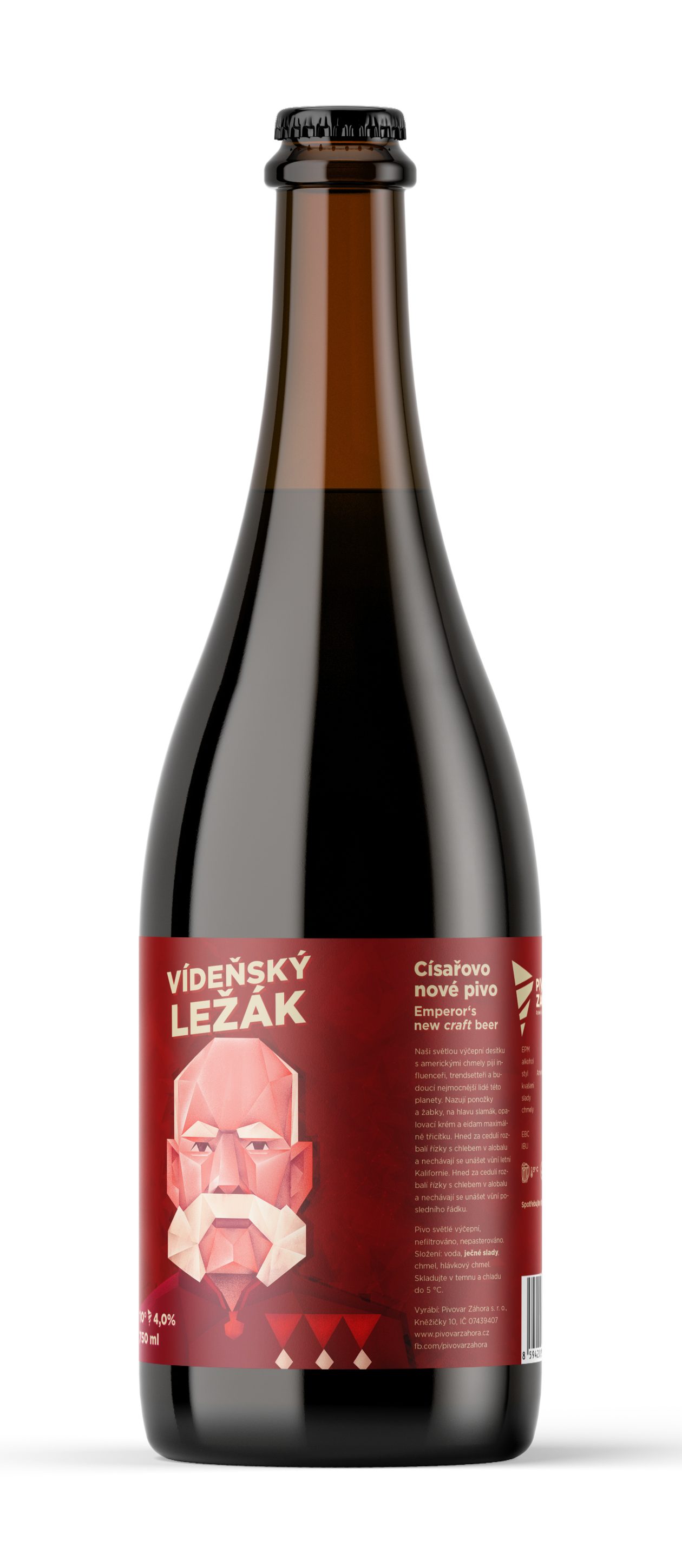 Vídeňský ležák - mockup