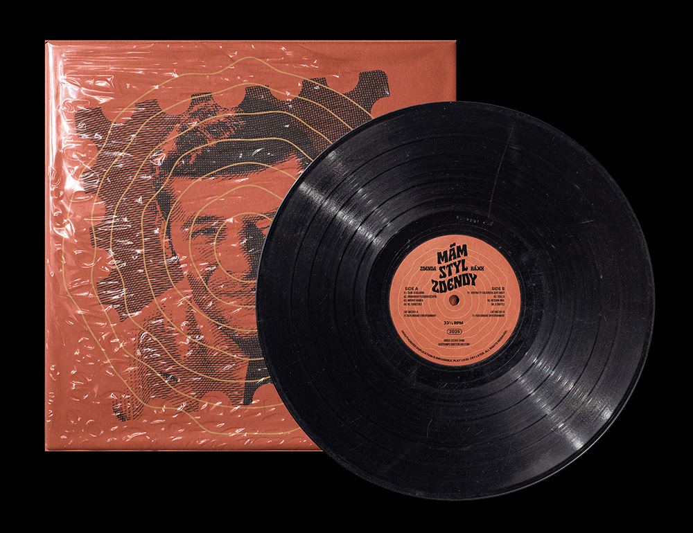 Vinyl Mám styl Zdendy - mockup