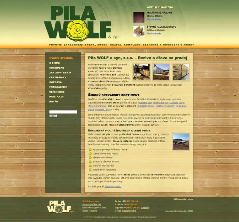 Web design IdeFixx 2010 Pila WOLF A Syn