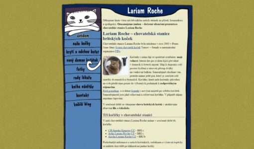 Chovatelská stanice britských koček Lariam Roche