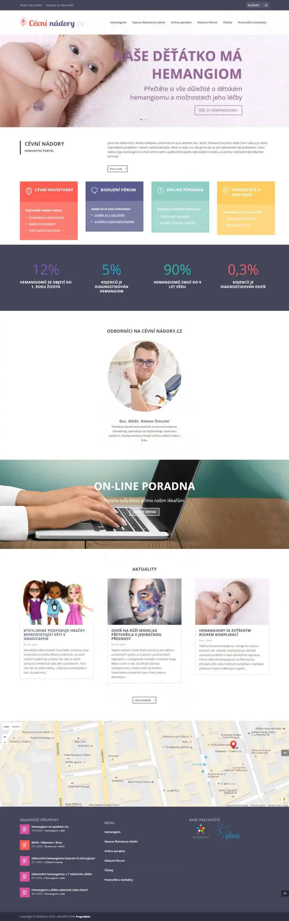 Web design IdeFixx Cevni Nadory Komunitni Portal Pro Pacienty S Cevnimi Nadory