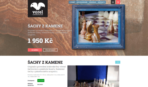 Bytové doplňky a šperky – Umělecké kamenictví Vorel