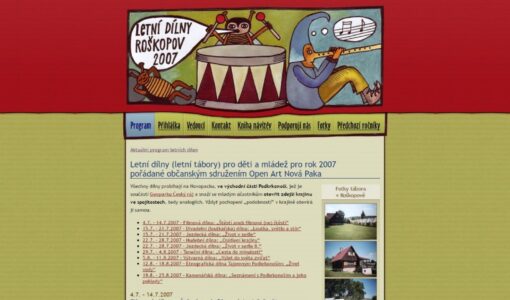 Letní dílny pro děti a mládež Roškopov 2007