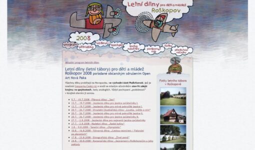 Letní dílny pro děti a mládež Roškopov 2008