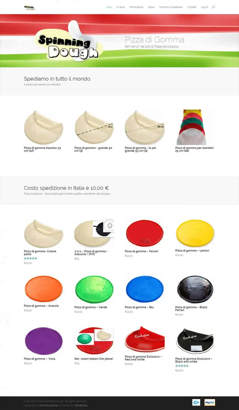 Web design IdeFixx Pizza di Gomma Spinning Dough