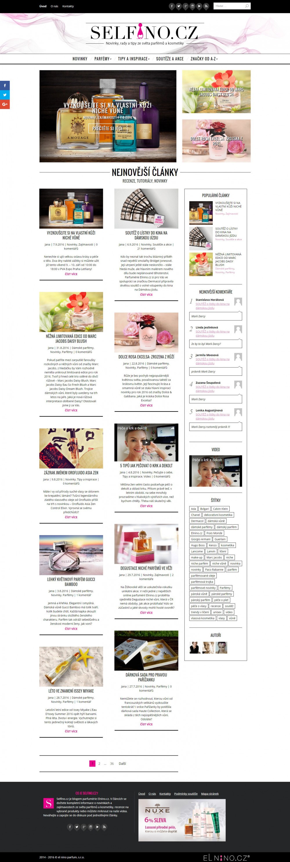 Web design IdeFixx Selfino Vase Vonave Napady