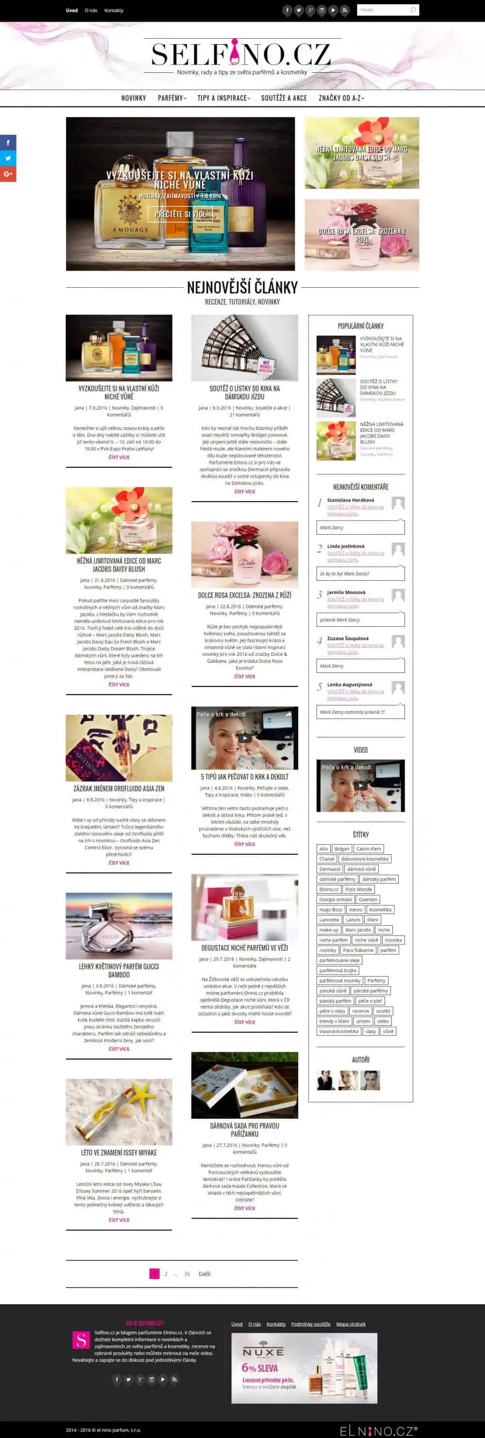 Web design IdeFixx Selfino Vase Vonave Napady