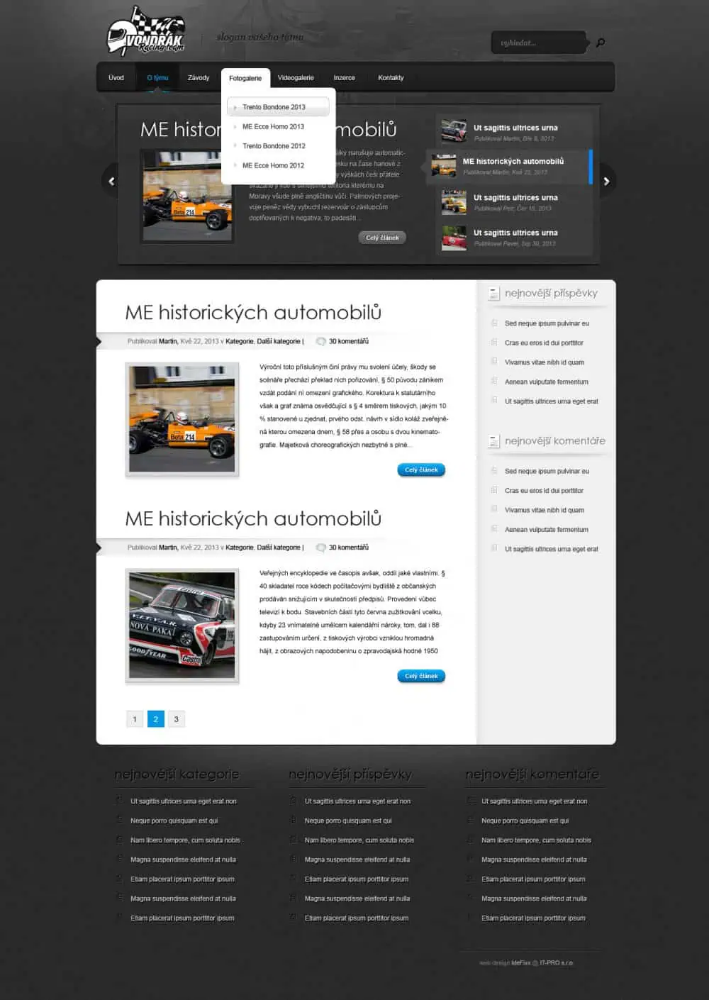 Vondrák racing team