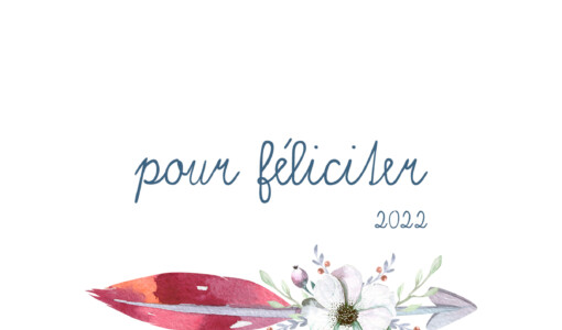 Pour féliciter 2022 Adéla