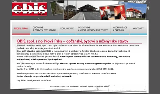 OBIS Nová Paka – občanské, bytové a inženýrské stavby